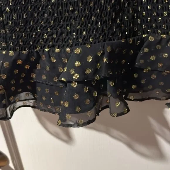 Likely Zephra Metallic Dot Dress Size 4 - Picture 5 of 9